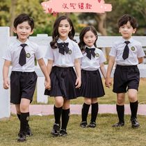 Kindergarten Landscaped Summer New Short Sleeves College Suit Children Graduation Clothing Class Clothes Elementary School Uniforms Tailor Made