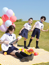 Kindergarten Garden Suit Summer Clothing Inglém Wind Elementary School Uniforms School Uniform School Style School Wind Men And Womens Sports Wear 61 Performance