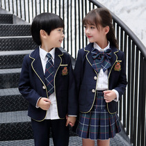 Kindergarten Garden Clothing Spring Autumn Clothing Yinglun College Wind Children Class Suits Korean Version Elementary School Children School Uniforms Spring Autumn Suits