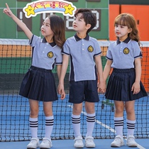 Kindergarten Garden Uniform Summer Clothing Short Sleeves Pure Cotton Banswear Suit Inlun Wind Elementary School Kids Summer School Uniforms Customised