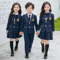 Kindergarten Garden Clothing Spring Autumn Suit Yinglun Wind Primary School Students School Uniform Suits Autumn Clothing Teacher Work Class Clothes Booking System