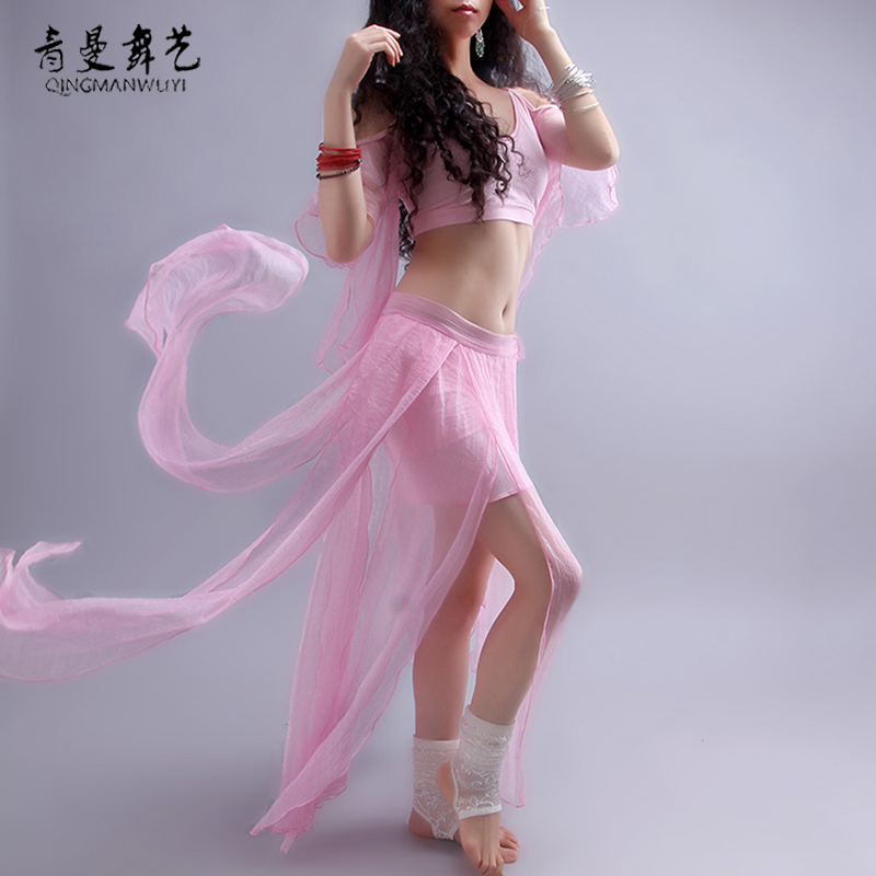 Qingman Dance Belly Dance Practice Clothes 2022 New Group Dance Costume Performance Costume Performance Suit Female