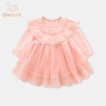 Ben Xidi's baby dress Chunqiu's new baby princess skirt Girl clothes birthday dress