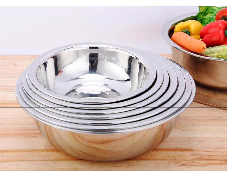 特大商用平底不锈钢容量洗菜盆食堂打蛋盆餐厅脸盆深盆尺寸圆底特