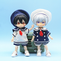 ob11 baby clothes Sailor suit summer Navy style school uniform bjd12 points doll clothes gsc clay body body body