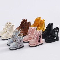 OB11 baby shoes patent leather bright leather small boots small boots 12 points bjd baby clothes GSC body molly shoes