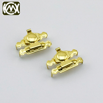 #金铭信五金#19* 26mm cigar case with pin sheet metal butterfly lock button lock flower button W-320