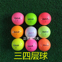 20 sets of color VOLVIK second-hand GOLF ball three-four layer ball off-court competition ball GOLF supplies