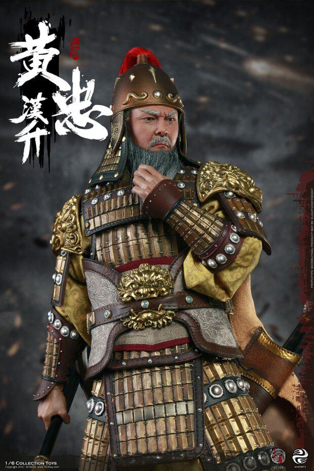 现货303toys 1/6 三国系列 sg319 五虎云集 黄忠 汉升 可动人偶