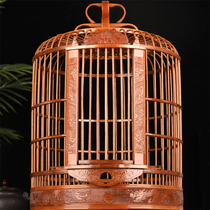 Ocean cage king Guizhou thrush bird cage Bamboo boutique full set of old bamboo starling bird cage large hand-carved Sichuan cage