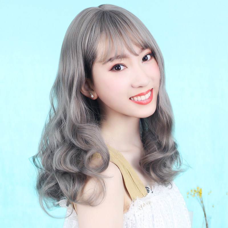 假发女长发长卷发大波浪网红可爱空气刘海短发假发套中长女士齐肩