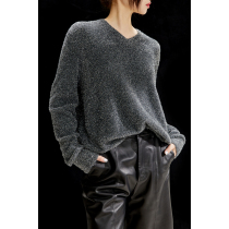 Jung Mei (ZZ0111285) Annual Meeting Party Queens Queen Star River Sweater Bright Crystal V Collar Knit