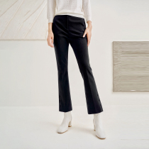 Australian original machine washable wool thick bomb Roman shirt shirt style coat micro ankle-length pants