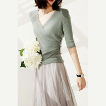 (ZZ0224708) Strength contestant 120 s16 needle Yanzi yarn wrap-wrap-type mid-sleeve needle cardiovert