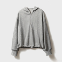 ^@^ Rongmei high-end cotton adjustable multi-wear design profile sports zipper hooded sweater short trousers