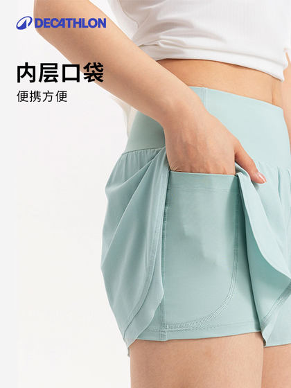 Decathlon 가짜 2 피스 스포츠 반바지 반바지 피트니스 방지 방지 방지 방지 방지 하이 허리 퀵 건조 여성 5624320say3 Decathlon 가짜 2 피스 스포츠 반바지 반바지 피트니스 방지 방지 방지 방지 방지 하이 허리 퀵 건조 여성 5624320say3
