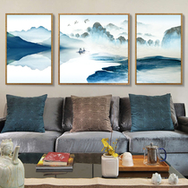 New Chinese living room landscape painting restaurant decoration painting ink painting mural painting triple painting hanging painting sofa background wall painting