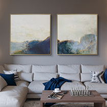 Dai Cen abstract art living room decoration painting light luxury atmosphere square dining room hanging painting Nordic simple beauty gallery oil painting