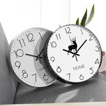 Modern simple wall clock living room decoration painting fashion personality clock creative bedroom dining room mute clock hanging painting