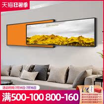 Modern minimalist sofa background painting wall painting living room hanging painting atmosphere Back with patron decorative painting horizontal version of large murals