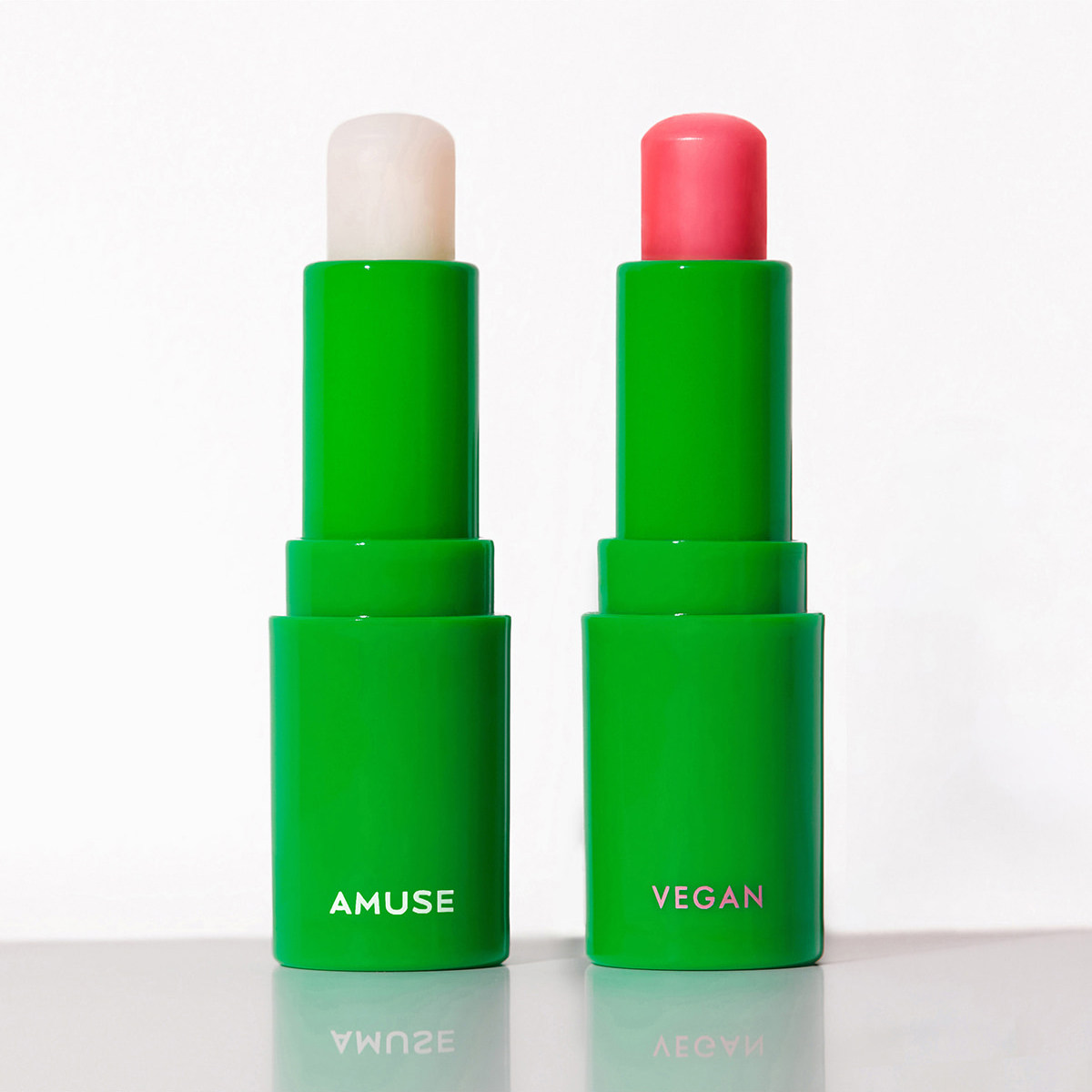 amuse vegan green口红绿色保湿透明韩国有色无色显白润唇护唇膏