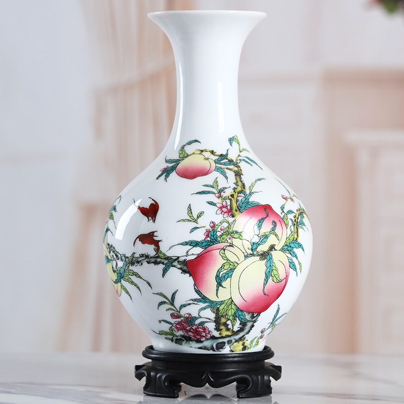 Furnishing articles household act the role ofing is tasted sitting room of I and contracted creative ceramic dry flower art flower arranging Chinese office desktop vase