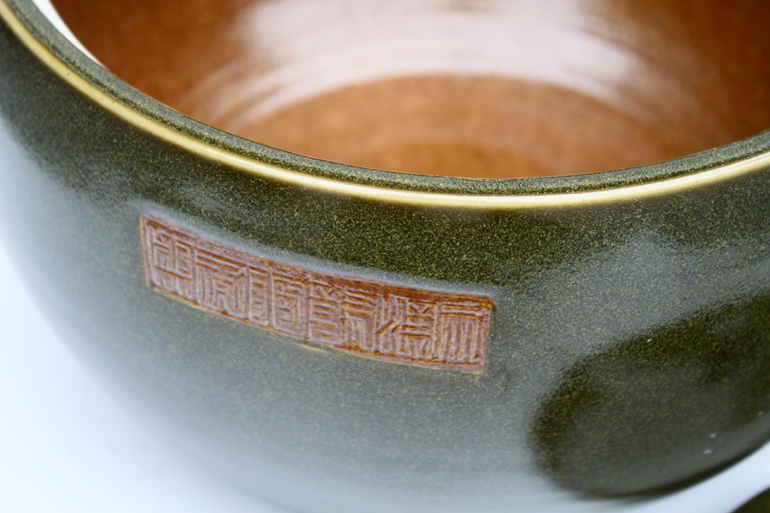 Strong sequence of jingdezhen ceramic barrel storage tank at the end of the tea glaze antique vessels with cover ricer box decorative furnishing articles