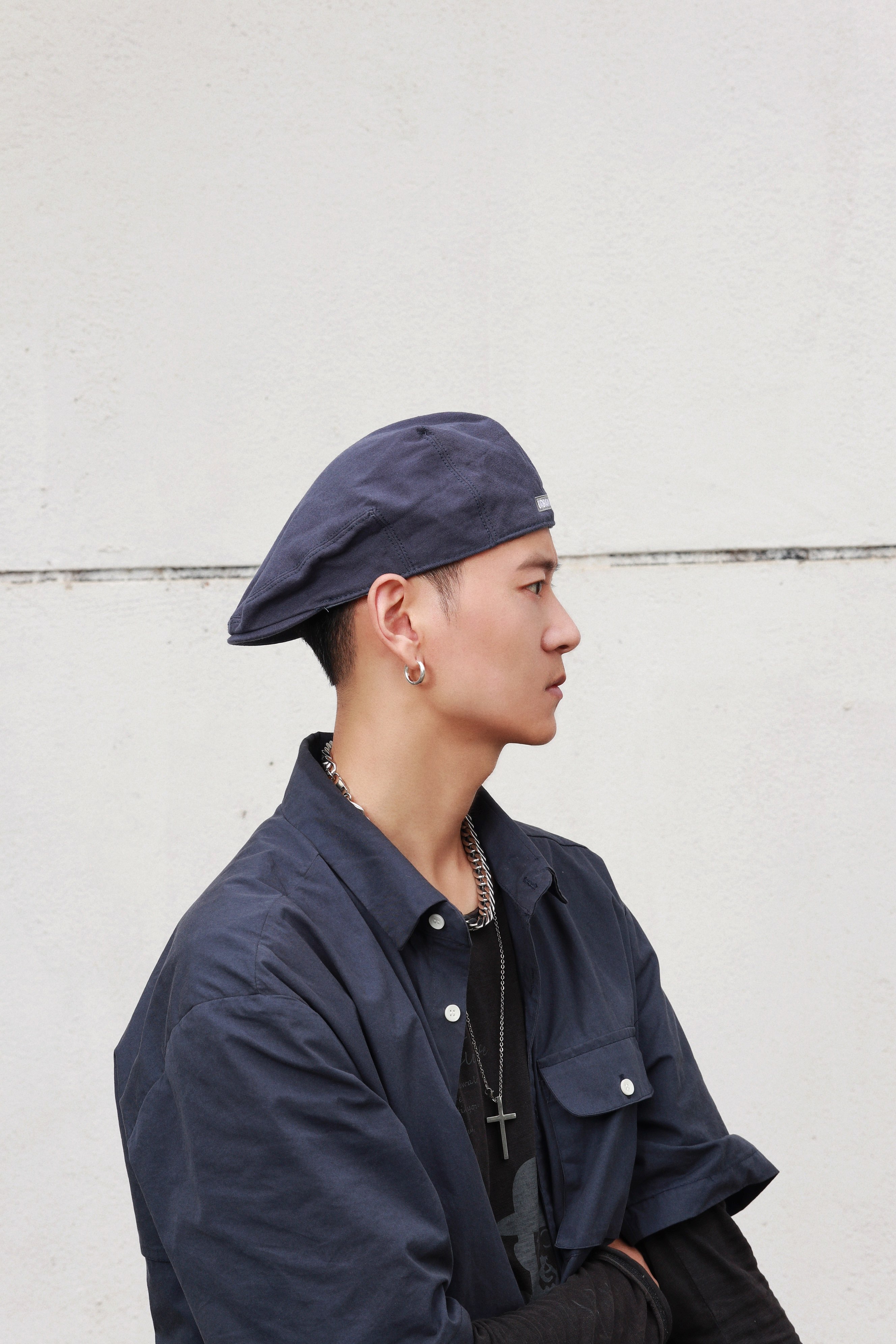 盛世尼曼贝雷帽男薄款日系复古前进帽男反带鸭舌帽女嘻哈透气八角帽