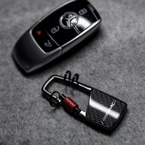 Original German Benz AMG key chain spring buckle personalized boutique key ring carbon fiber Fidelity