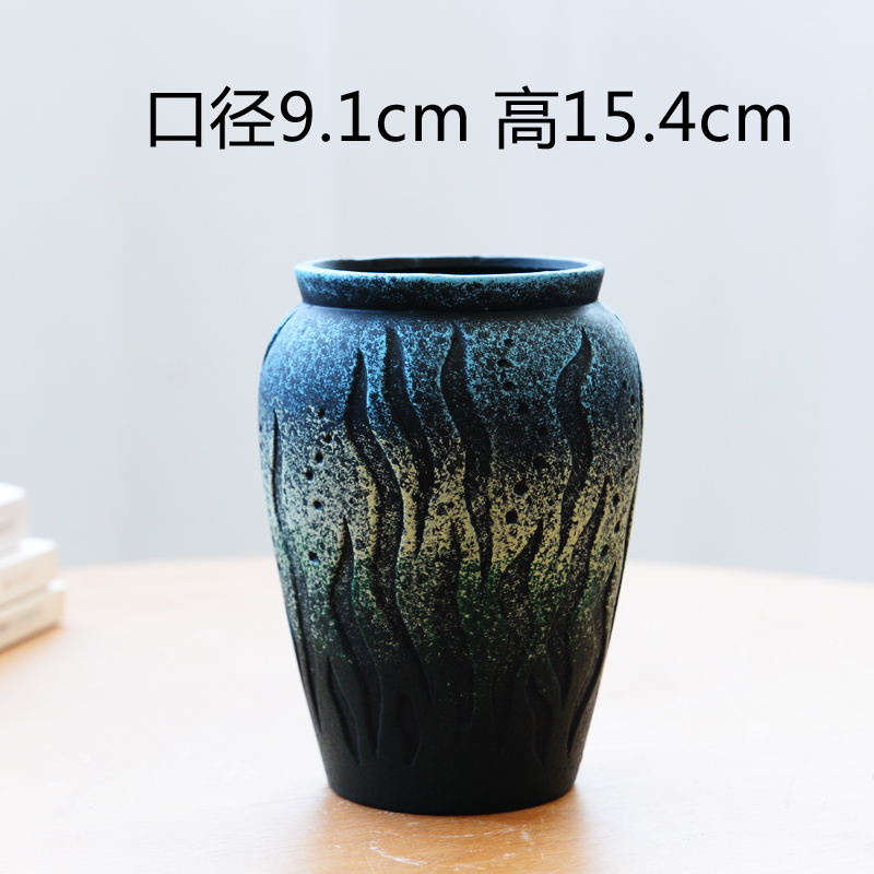 Fleshy old high running the ceramic flower pot with large mage jade butterfly flower implement banyan asparagus, green plant flower, dried flower vase