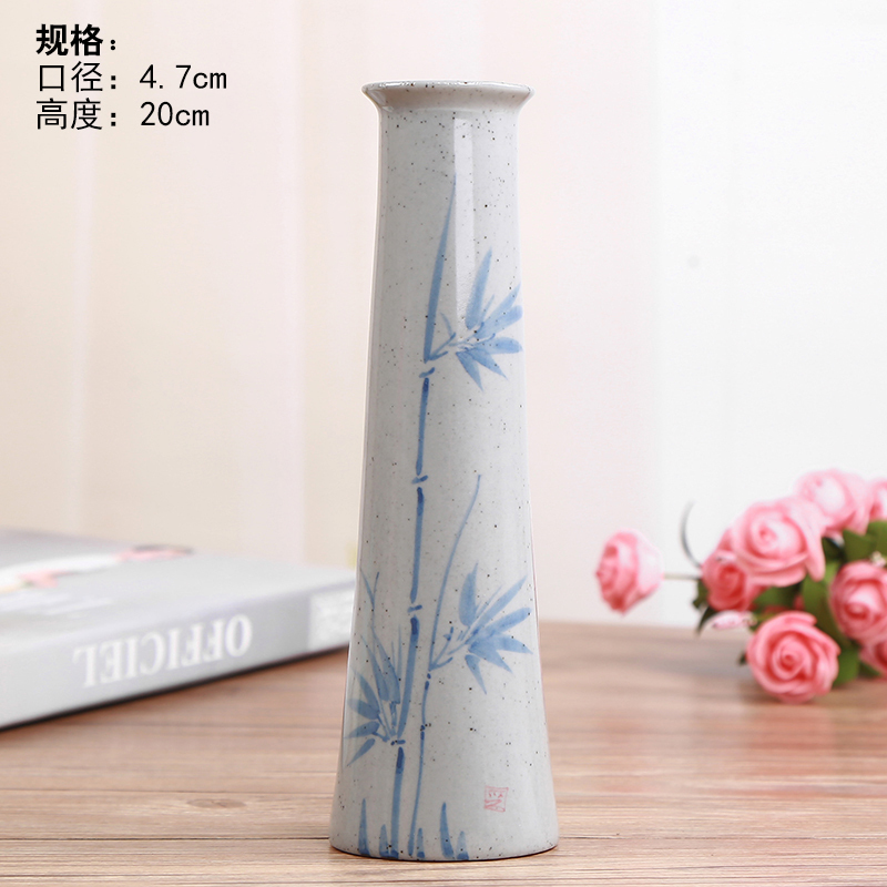 I and contracted dry flower vase indoor desktop furnishing articles flowers all over the sky star lily flower porcelain home decoration