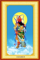 Pure handmade Buddha portrait Garan Bodhisattva photo paper double-sided plastic packaging Om Mani Bami Hum