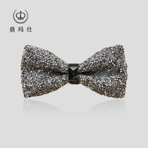 Dinmas Wedding Groom's Bow Bow Boys' Flower Korean Style Accessory Diamond Crystal Bow Bow