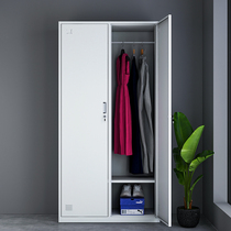Two doors locker staff dormitory iron locker locker bathroom gym 2 doors shoe cabinet with locked clothes changing closet