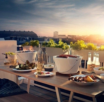 Denmark evasolo desktop barbecue grill Nordic white ceramic barbecue grill