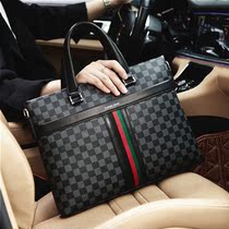 Cohnim Kevin mens Hand bag horizontal Business Mens bag large capacity leisure shoulder diagonal briefcase tide