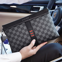 Cohnim Kevin fashion Men bag handbag with leather mens hand bag large capacity casual envelope clip tide