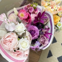 JUNJUN artificial flower high-end fake flower bouquet holding flowers floral photo birthday gift graduation bouquet