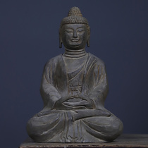 Yavantang ancient method craftsmanship Qingshi stone sculptures One figure and one figure Sakyamuni made like Chinese classical pendulum decoration