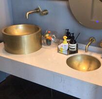 Brass basin wash hand basin kindergarten wash wash basin children parent-child restaurant wash basin combination double basin