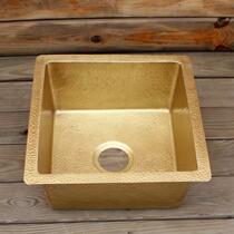 Brass under table bar hammer pattern decorative honeycomb wash pot wash fruit basin dish sink restaurant Restaurant Restaurant restaurant handmade copper basin