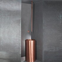 Pillar basin copper faucet ins Wind Hotel light luxury Minimalist floor-to-ceiling detached toilet bathroom ceiling faucet