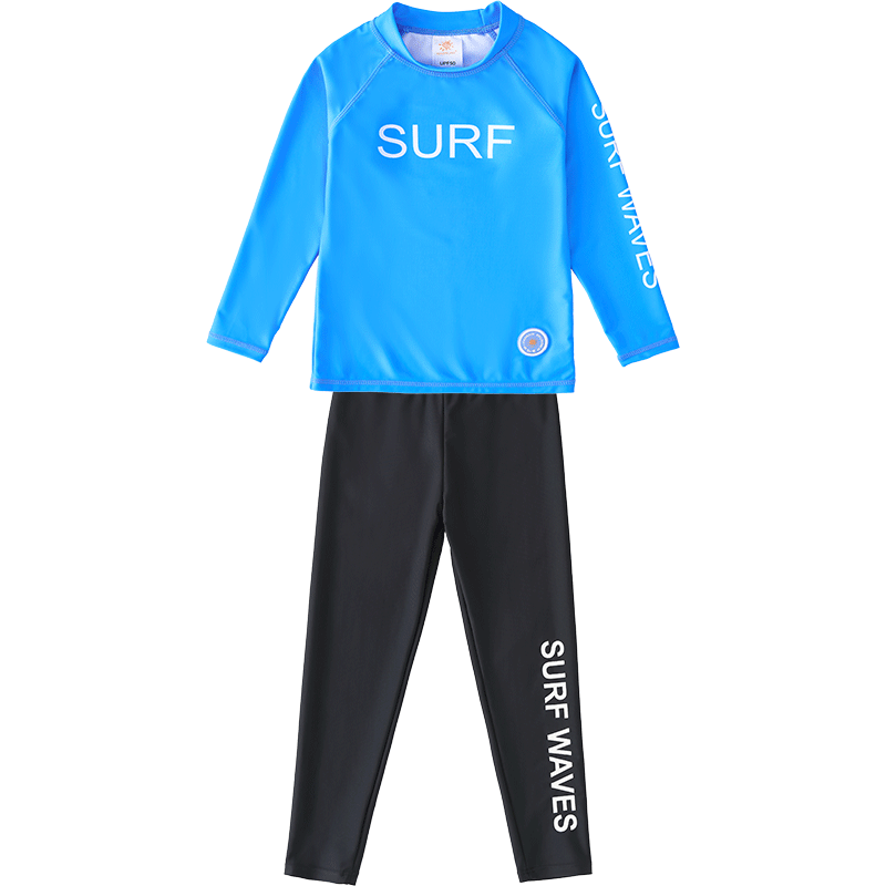 Korean children's long-sleeved trousers swimsuit summer sun protection teenager beach surfing and diving suit tops and pants equipment trend
Korean children's long-sleeved trousers swimsuit summer sun protection teenager beach surfing and diving suit tops and pants equipment trend