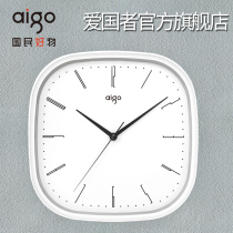 aigo Patriot hanging clock living room Home fashion clock hanging clock Living room Creative modern minimalist Decorative Quartz Clocks