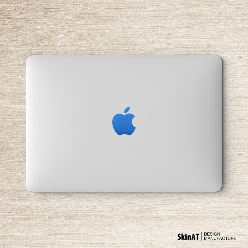 SkinAT MacBook Air苹果logo纯色贴膜 Mac笔记本Pro 创意logo贴纸产品展示图2