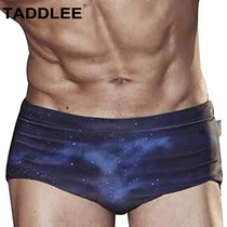 TADDLEE sexy swimming trunks mens triangle quick-drying professional fashion low waist Tide mens swimming trunks hot spring swimsuit