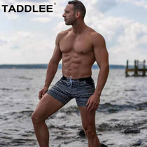TADDLEE swimming trunks mens flat horn long tide fashion adult loose swimsuit men five points comfortable hot spring size flower