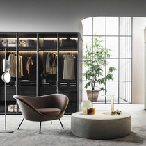 Nordic new minimalist designer furniture meta-treasure sofa chair living room book room sloth metal foot shell casual chair