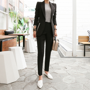 new fashion suit Lapel double-breasted suit jacket + suit trousers 