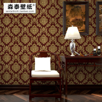 Eurostyle retro fine embossing PVC waterproof and environmentally-friendly wall paper bedroom living room TV background wall wallpaper